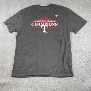 Texas Rangers Men's XXL Gray 2023 World Series Champions Short Sleeve T-shirt